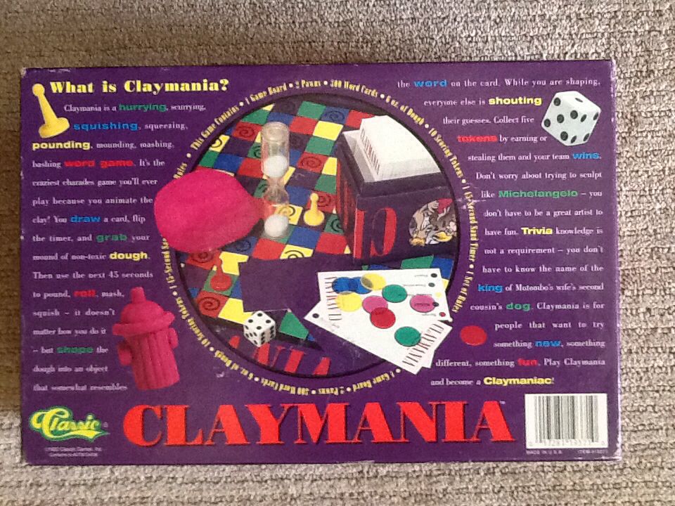 Claymania  (4+) board game collectible [Barcode 017281193710] - Main Image 2