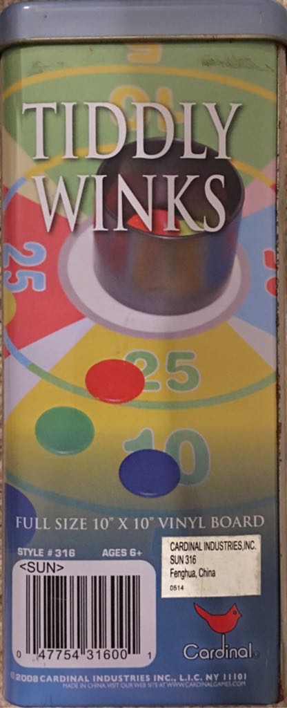 Tiddly Winks  (2-4) board game collectible [Barcode 047754316001] - Main Image 2