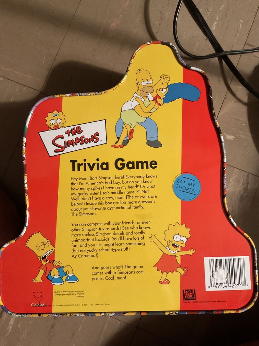 The Simpsons Trivia Game  (2 to 5) board game collectible [Barcode 047754429718] - Main Image 2