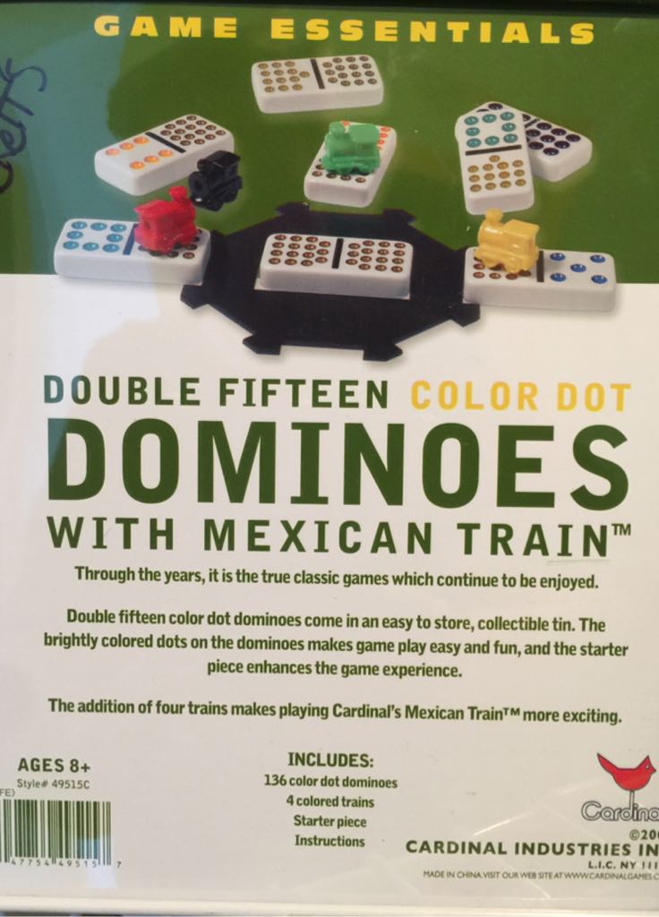 Dominos  (2-10) board game collectible [Barcode 047754495157] - Main Image 2