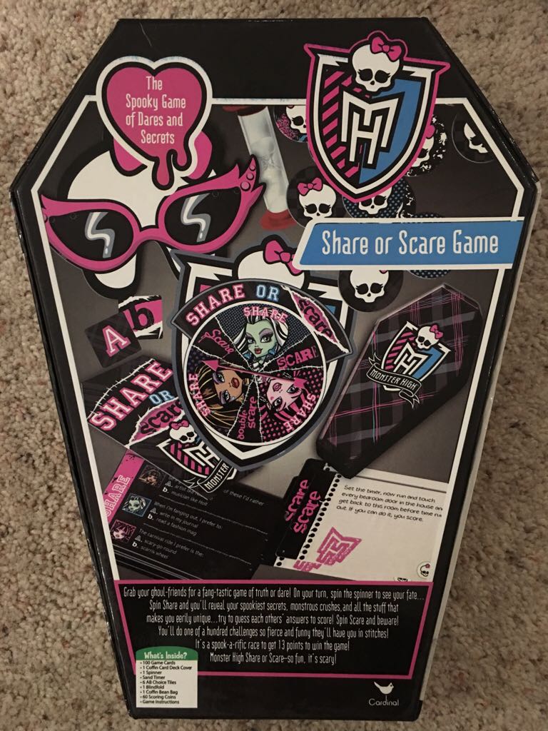 Monster High : Share Or Scare  (3-6) board game collectible [Barcode 047754502015] - Main Image 2