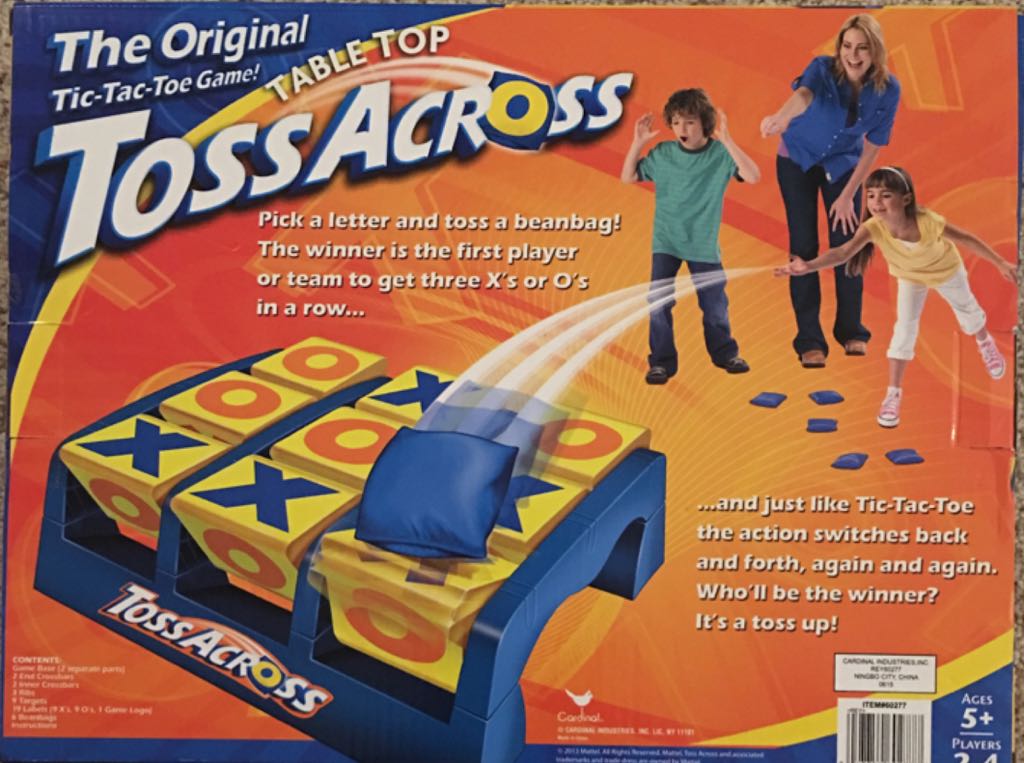 Table Top Toss Across  (2-4) board game collectible [Barcode 047754602777] - Main Image 2