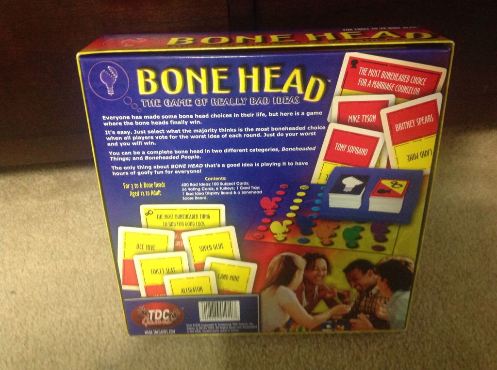 Bonehead  (3-6) board game collectible [Barcode 018286019807] - Main Image 2