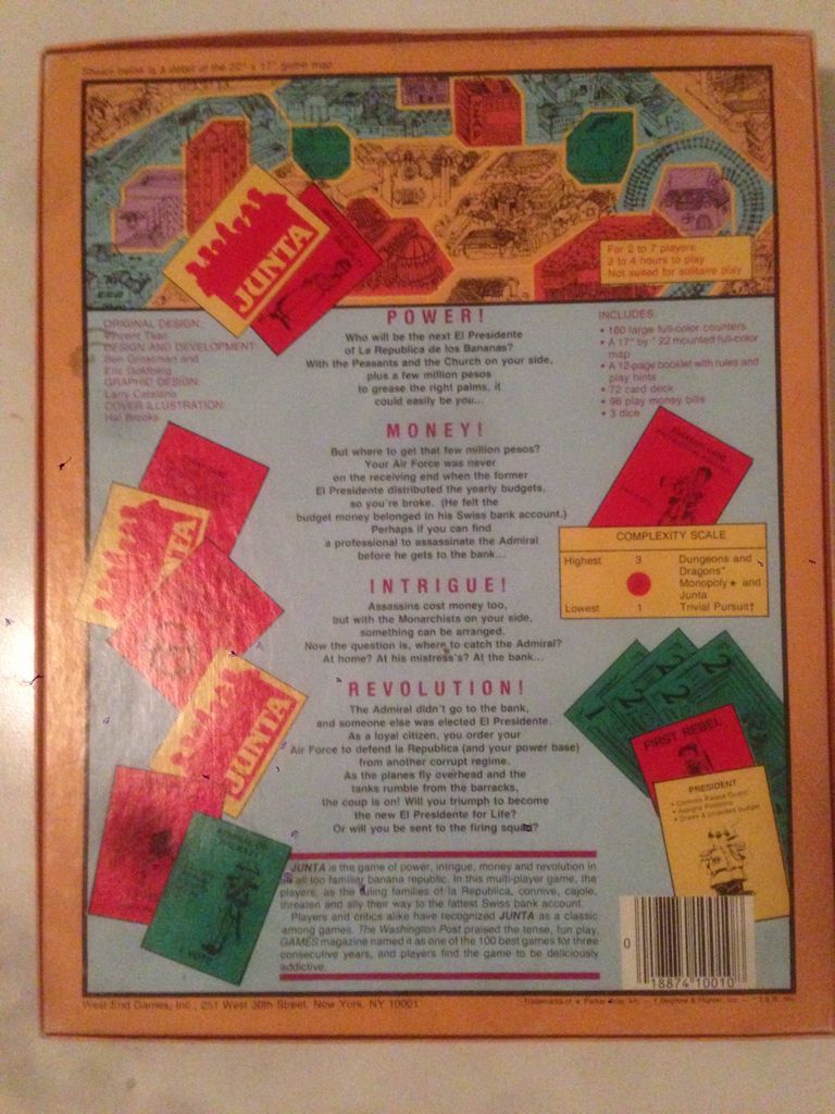 Junta  (2-7) board game collectible [Barcode 018874100108] - Main Image 2