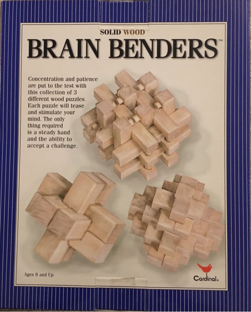 Solid Wood Brain Benders  (1) board game collectible [Barcode 047754791006] - Main Image 2