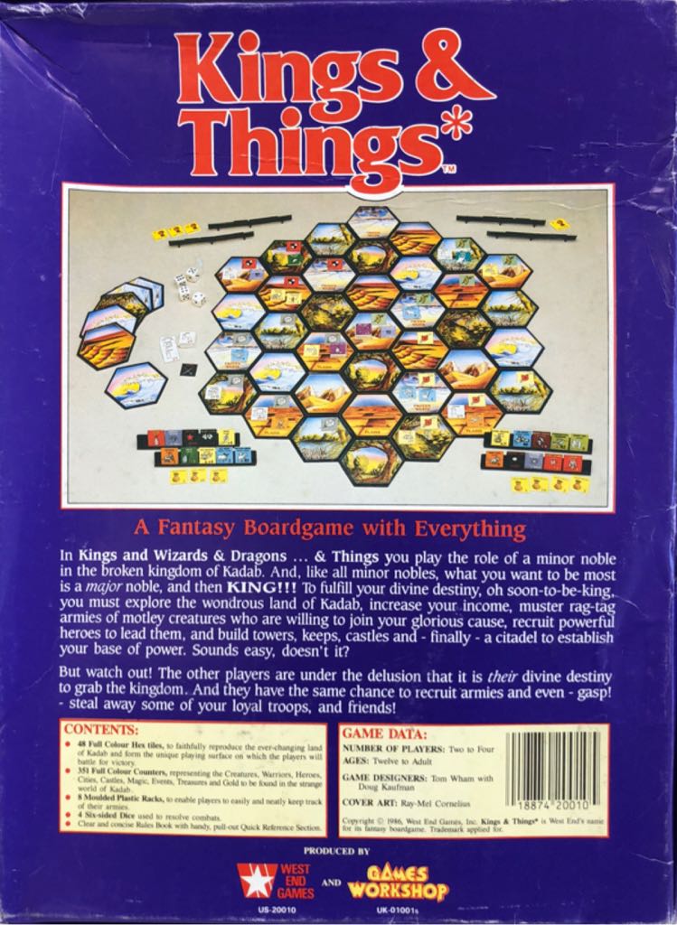 Kings & Things  (2-4) board game collectible [Barcode 018874200105] - Main Image 2