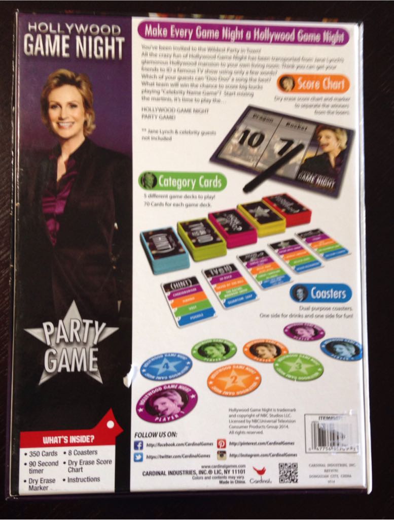 Hollywood Game Night  (4-8) board game collectible [Barcode 047754957013] - Main Image 2