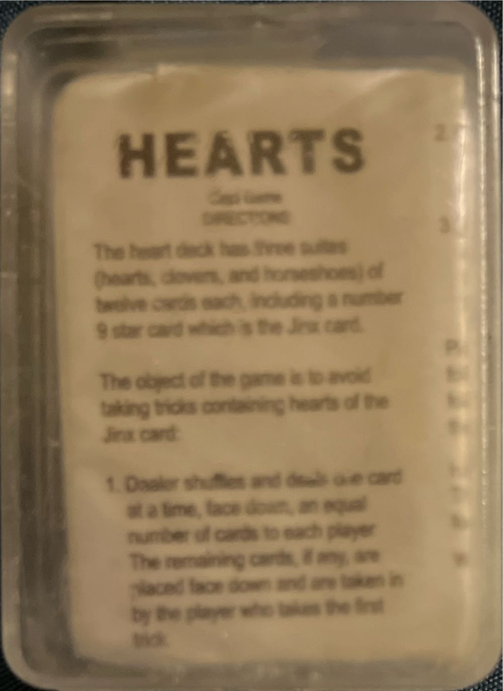 HEARTS Card Game  board game collectible [Barcode 049392040065] - Main Image 3