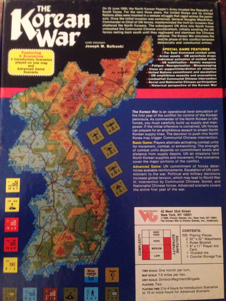 The Korean War  board game collectible [Barcode 050758300174] - Main Image 2