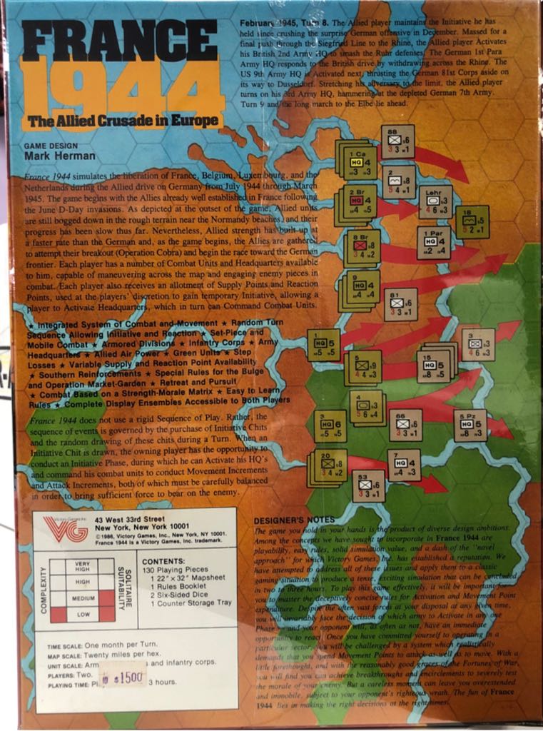 France 1944  (2) board game collectible [Barcode 050758300198] - Main Image 2