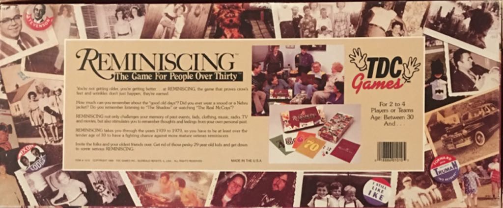 Reminiscing: The Movie Edition  (2-4 or Teams) board game collectible [Barcode 018886010105] - Main Image 2