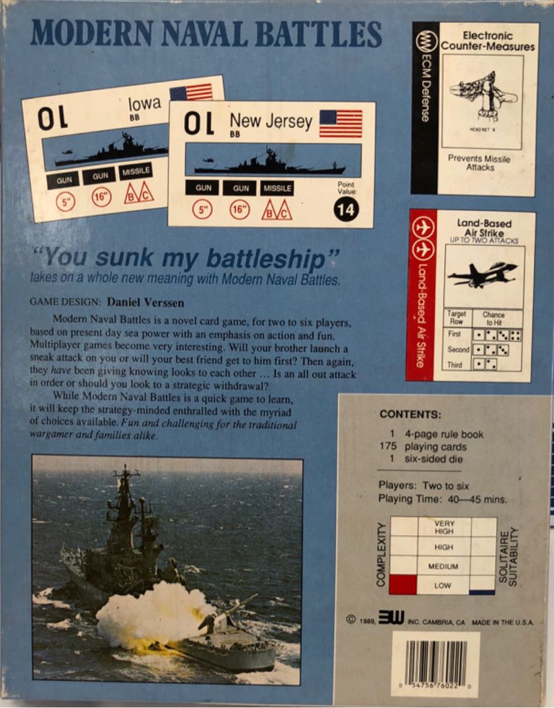 Modern Naval Battles  (2-6) board game collectible [Barcode 054756760220] - Main Image 2