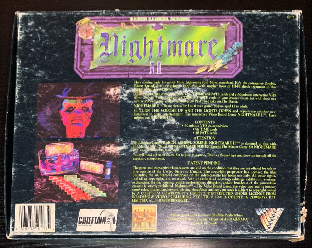 Nightmare II  (3-6) board game collectible [Barcode 068732100719] - Main Image 2