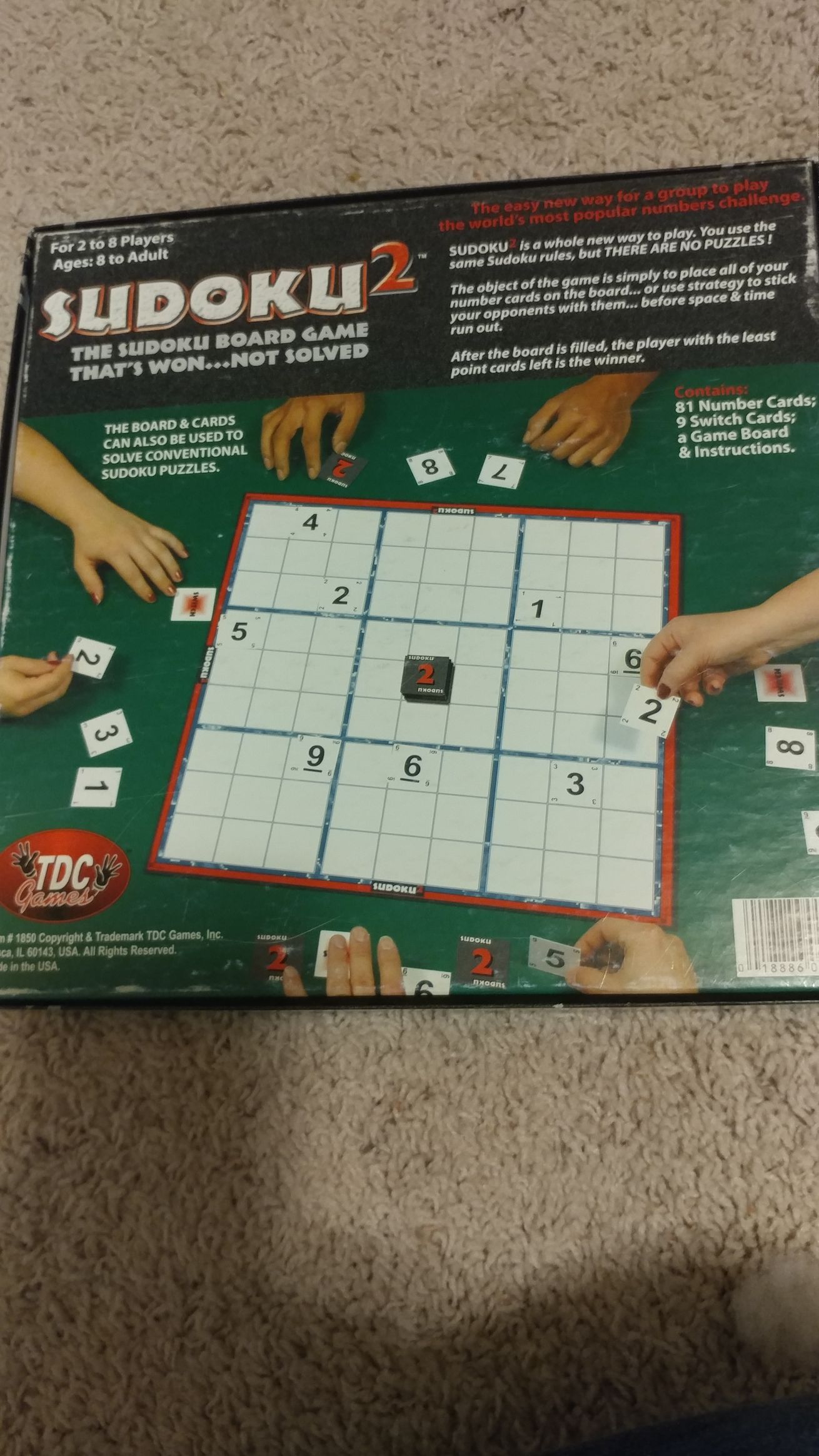 Sudoku2  (2-8) board game collectible [Barcode 018886018507] - Main Image 2