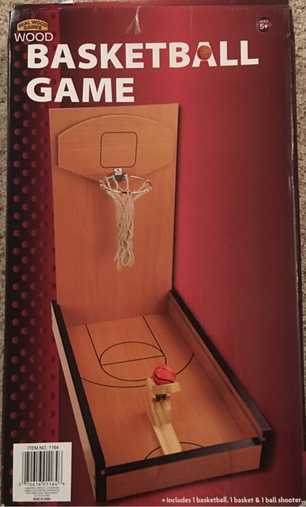 Wood Basketball Game  board game collectible [Barcode 070616011646] - Main Image 2