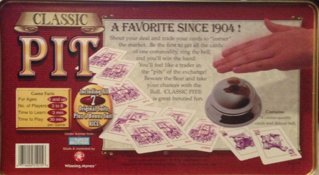 Pit  (3-8) board game collectible [Barcode 071404310125] - Main Image 2