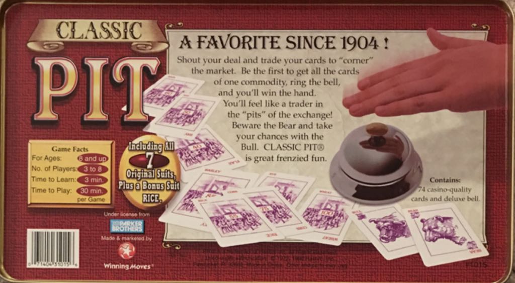 Pit  (3-8) board game collectible [Barcode 071404310156] - Main Image 2