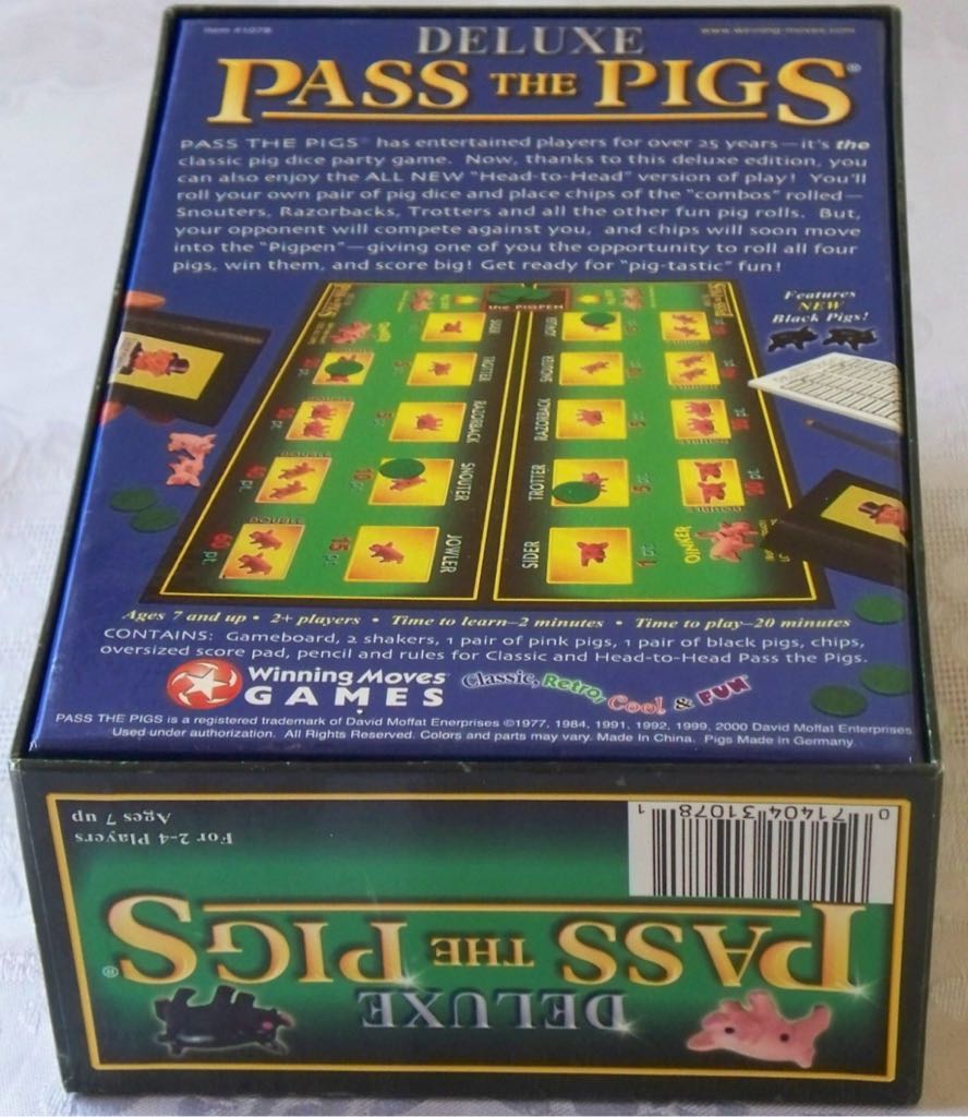 Deluxe Pass the Pigs  (2-4) board game collectible [Barcode 071404310781] - Main Image 2
