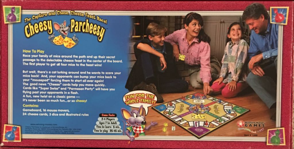 Cheesy Parcheesy  (2-4) board game collectible [Barcode 071404310880] - Main Image 2
