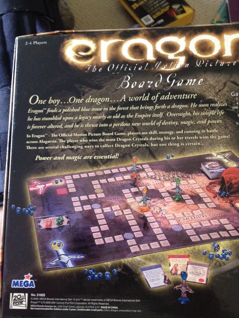 Eragon The Official Motion Picture Board Game  (2-4) board game collectible [Barcode 072348316051] - Main Image 2