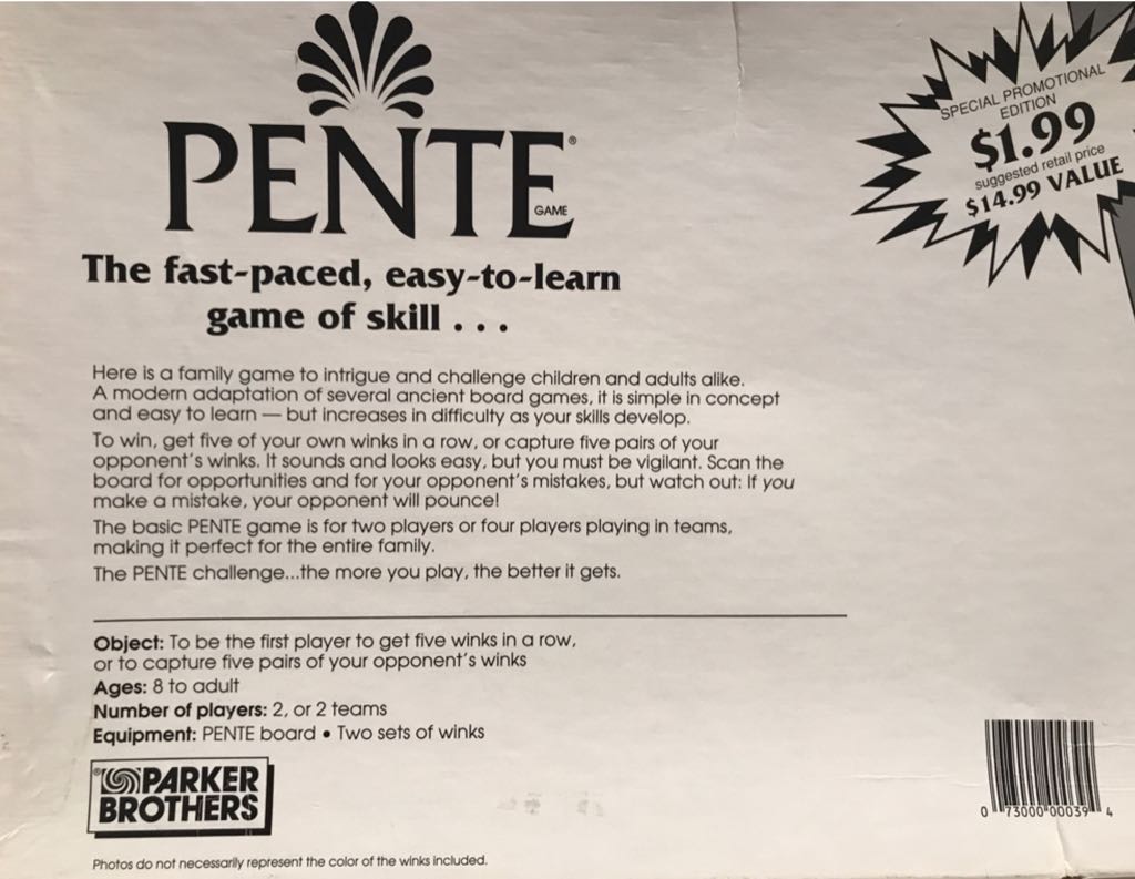 Pente  (2) board game collectible [Barcode 073000000394] - Main Image 2