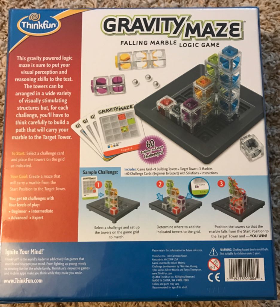 Gravity Maze  (1) board game collectible [Barcode 019275010065] - Main Image 2