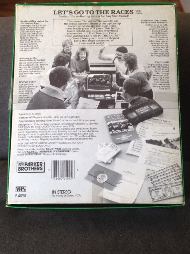 Let’s Go To The Races  (4-16) board game collectible [Barcode 073000040956] - Main Image 2