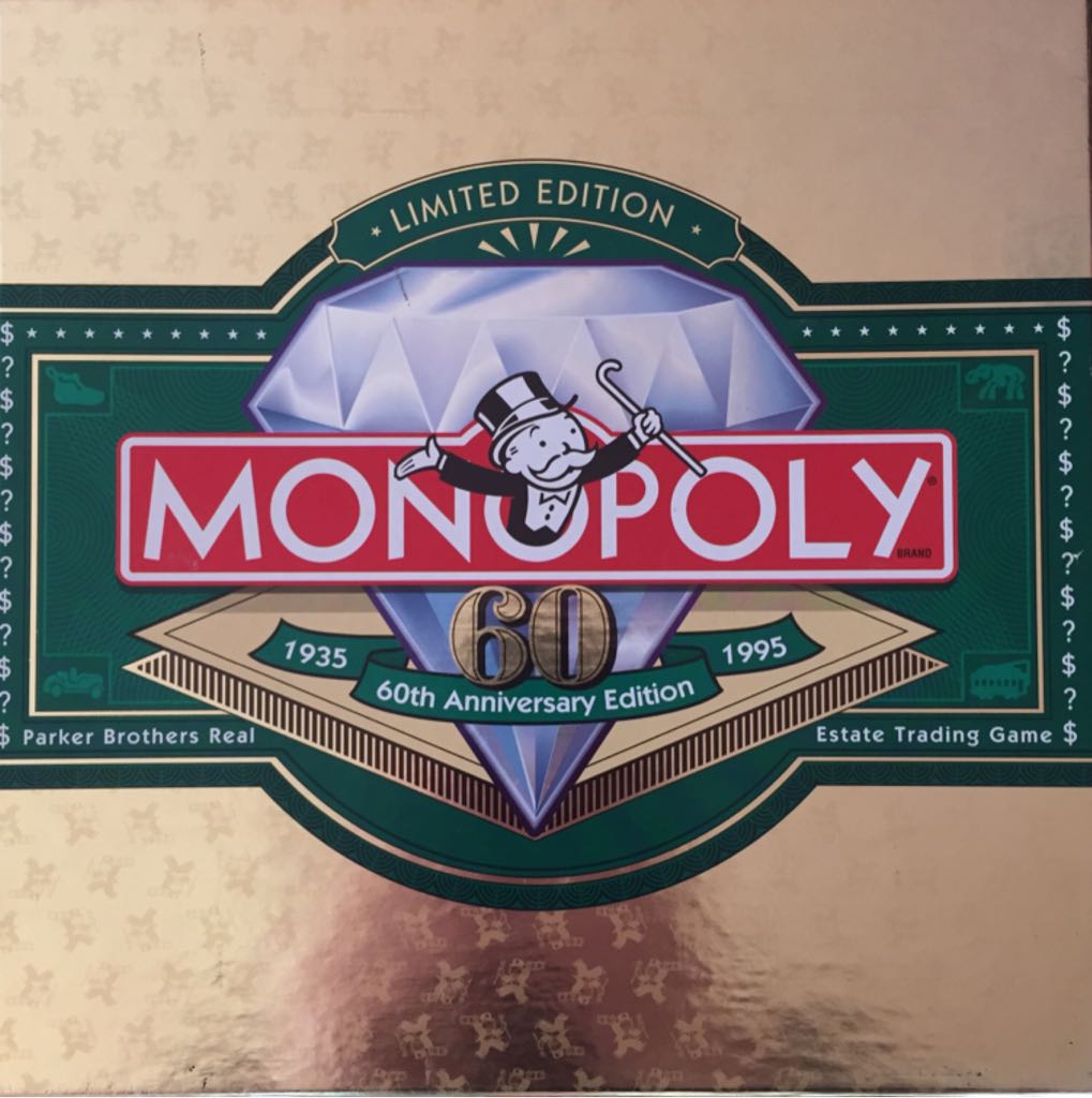 Monopoly: 60th   (2-8) board game collectible [Barcode 073000400019] - Main Image 1