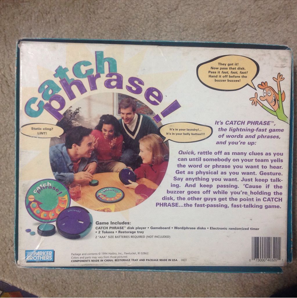 Catch Phrase  (4+) board game collectible [Barcode 073000403201] - Main Image 2