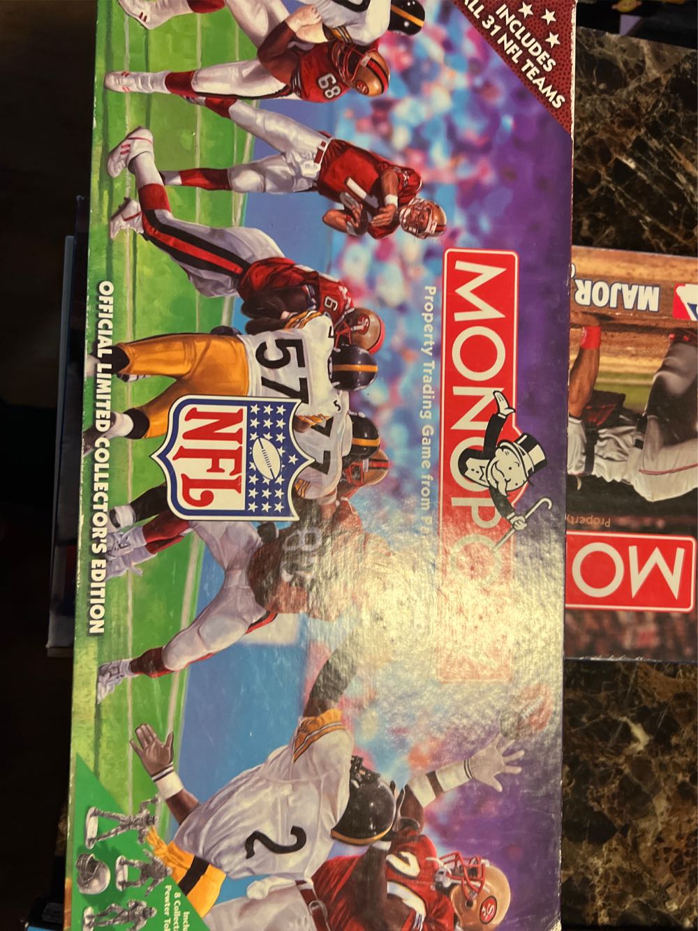 NFL Edition Monopoly  (2-6) board game collectible [Barcode 073000409173] - Main Image 2