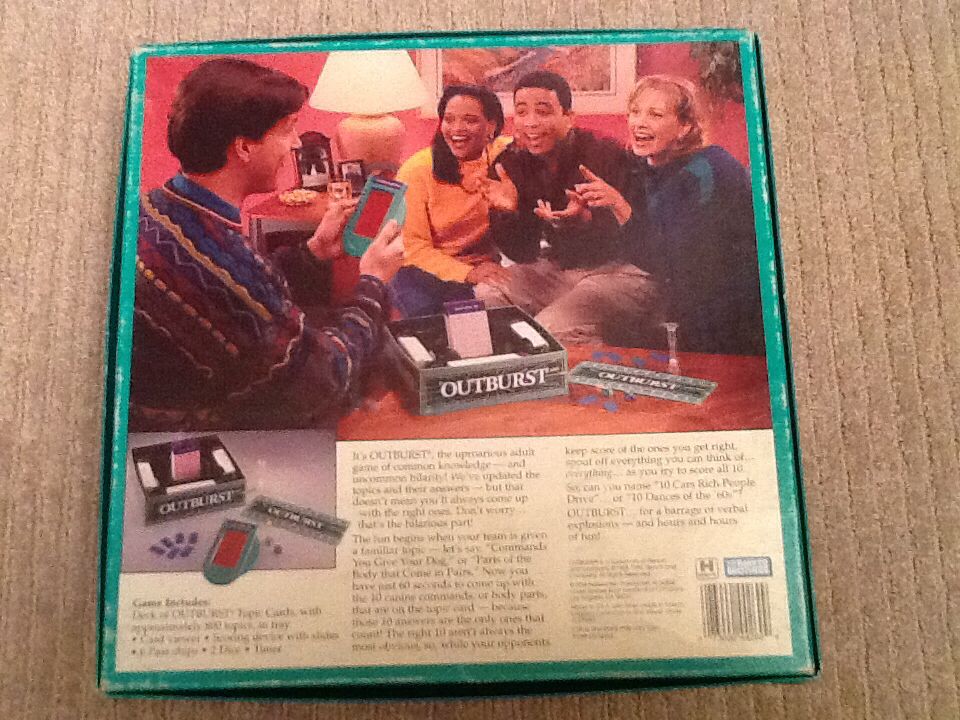 Outburst   (Teams:  2+) board game collectible [Barcode 073000442699] - Main Image 2