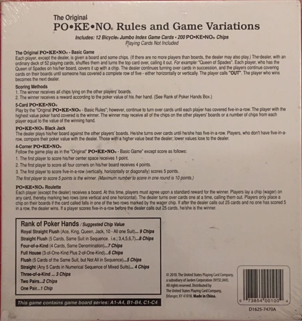 PO•KE•NO  (2-12) board game collectible [Barcode 073854001004] - Main Image 2