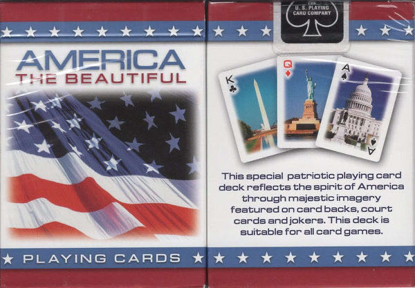 America The Beautiful Playing Cards  board game collectible [Barcode 073854003596] - Main Image 2