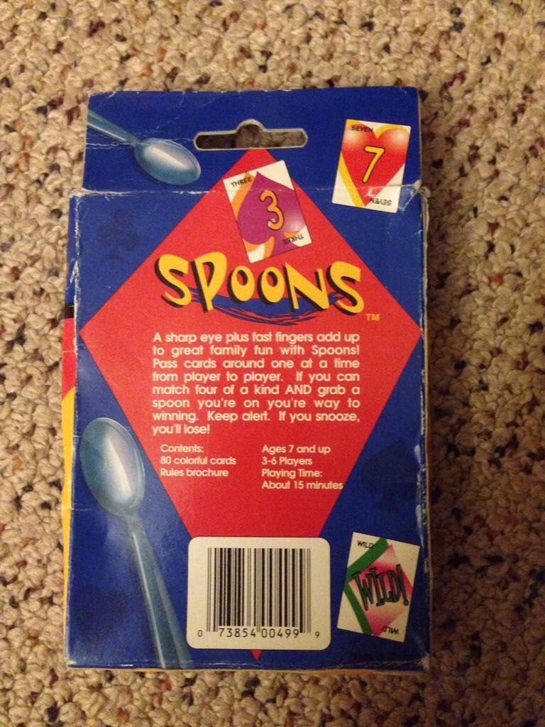 Spoons   (3-6) board game collectible [Barcode 073854004999] - Main Image 2