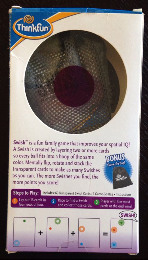 Swish  (2+) board game collectible [Barcode 019275015121] - Main Image 2