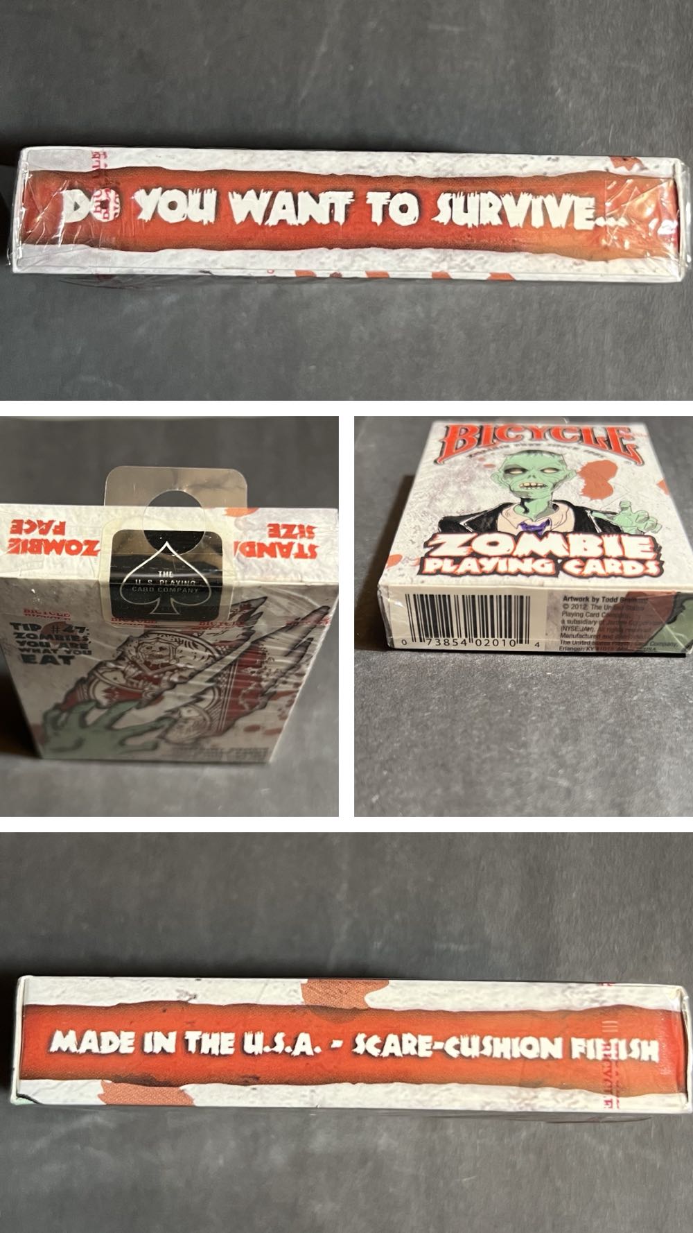 Cards: Zombie - Bicycle  board game collectible [Barcode 073854020104] - Main Image 3