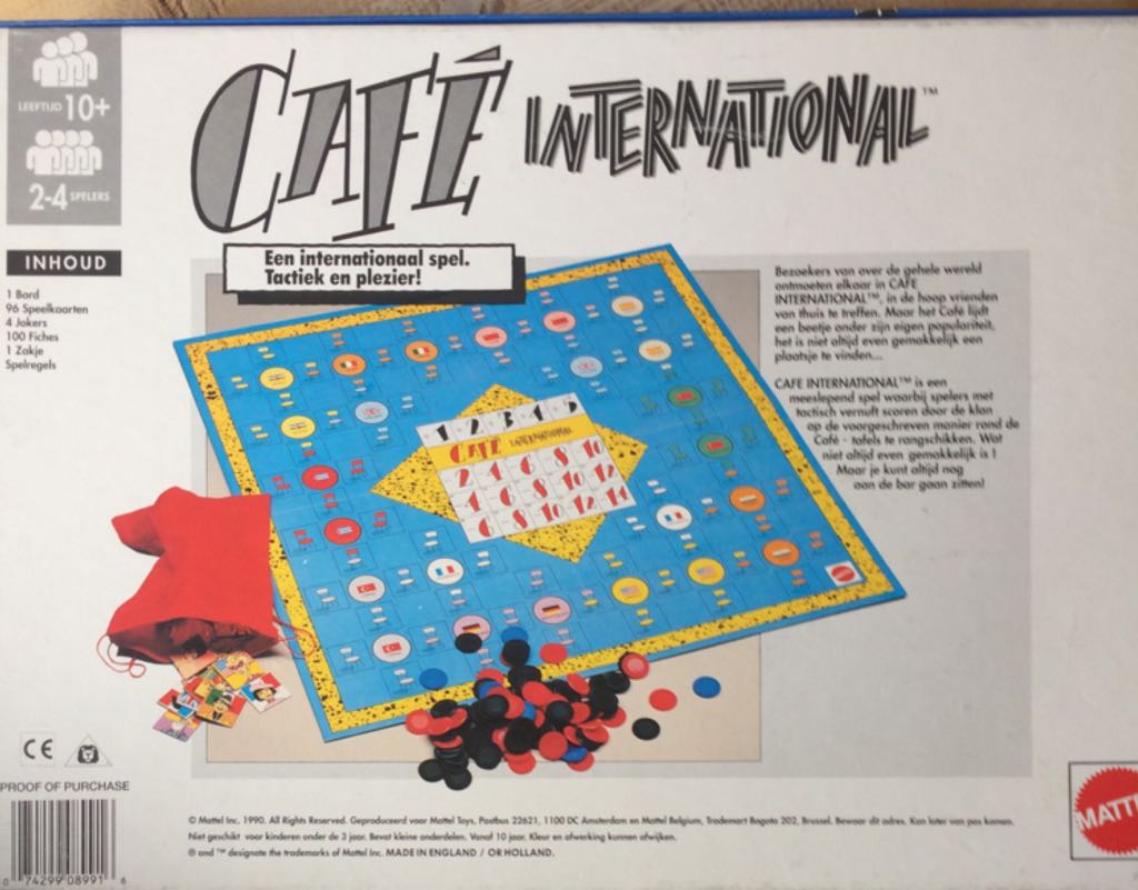 Café International  (2-4) board game collectible [Barcode 074299062728] - Main Image 2
