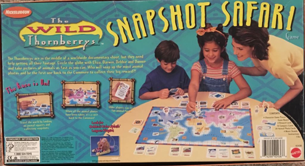 The Wild Thornberrys : Snapshot Safari  (2-4) board game collectible [Barcode 074299424366] - Main Image 2