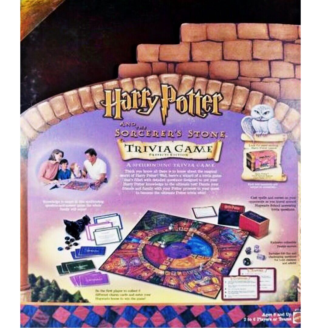 Harry Potter & The Sorcerer’s Stone Trivia Game  (2-6) board game collectible [Barcode 074299427497] - Main Image 3