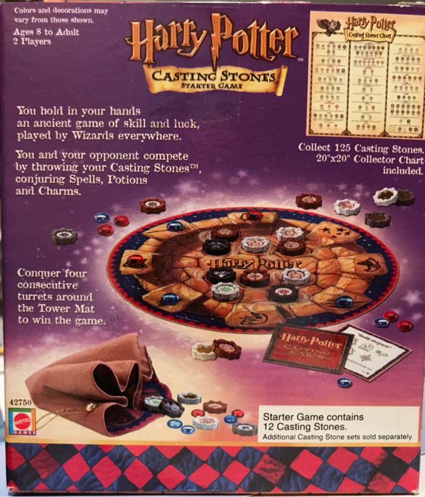 Harry Potter Casting Stones: Starter Game  (2) board game collectible [Barcode 074299427503] - Main Image 2