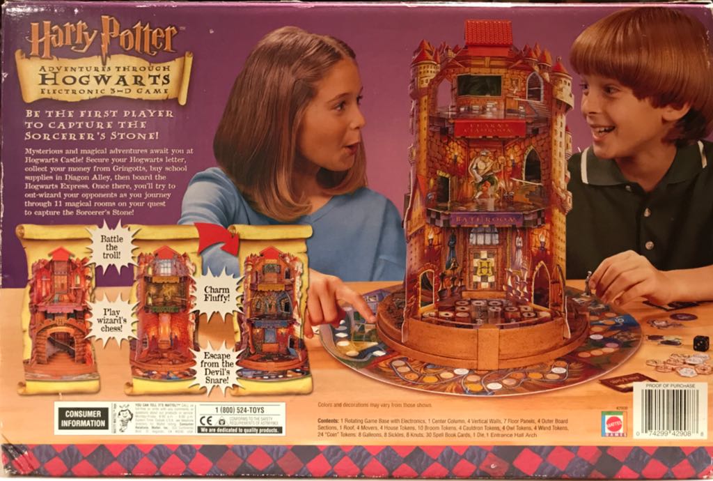 Harry Potter Adventures Through Hogwarts Electronic 3D Game  (2 to 4) board game collectible [Barcode 074299429088] - Main Image 2