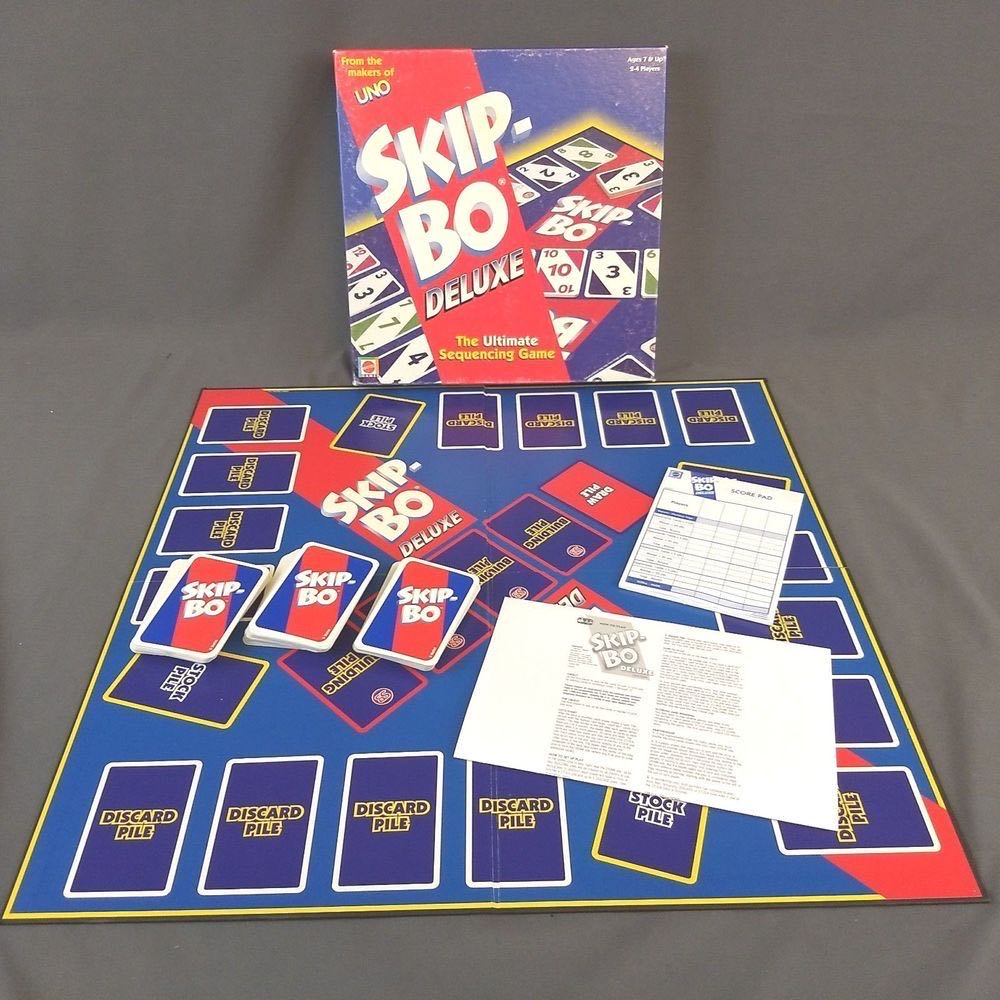 Skip-Bo Deluxe  (2-4) board game collectible [Barcode 074299431708] - Main Image 3