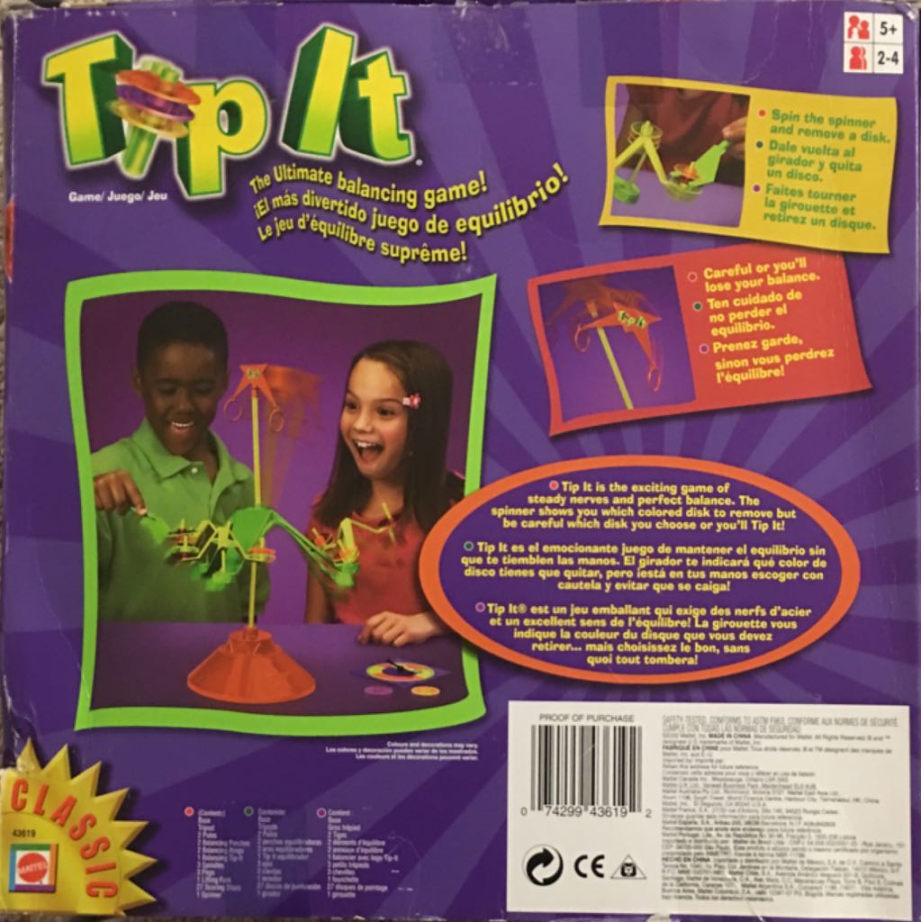 Tip It  (2-4) board game collectible [Barcode 074299436192] - Main Image 2
