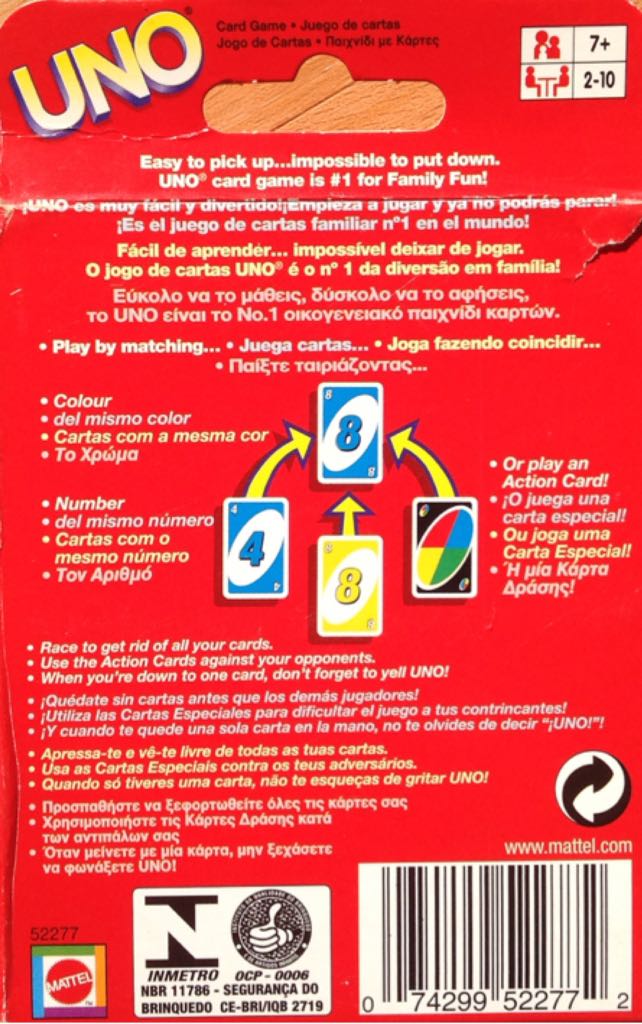 UNO Show Them No Mercy  (2-6) board game collectible [Barcode 074299522772] - Main Image 2