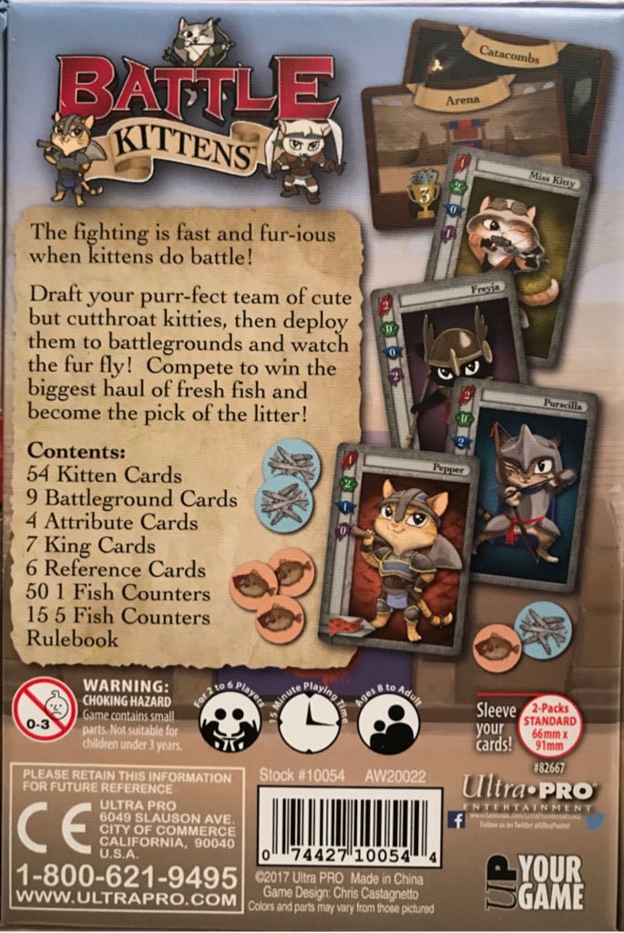 Battle Kittens  (2 to 6) board game collectible [Barcode 074427100544] - Main Image 2