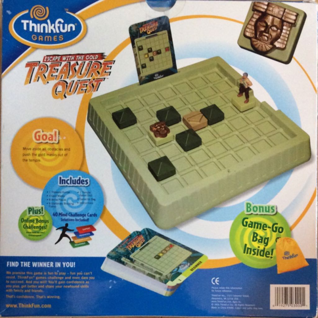 Treasure Quest  (1) board game collectible [Barcode 019275030001] - Main Image 2