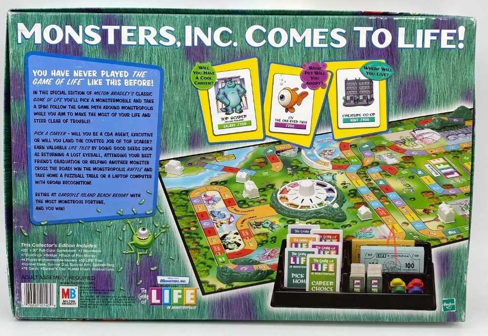 The Game Of Life In Monstropolis  (2-4) board game collectible [Barcode 076930401439] - Main Image 2