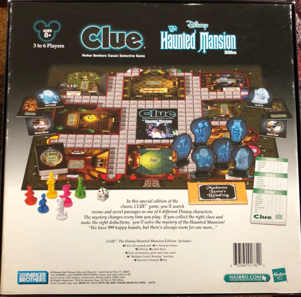 Clue: The Haunted Mansion  board game collectible [Barcode 076930407462] - Main Image 2