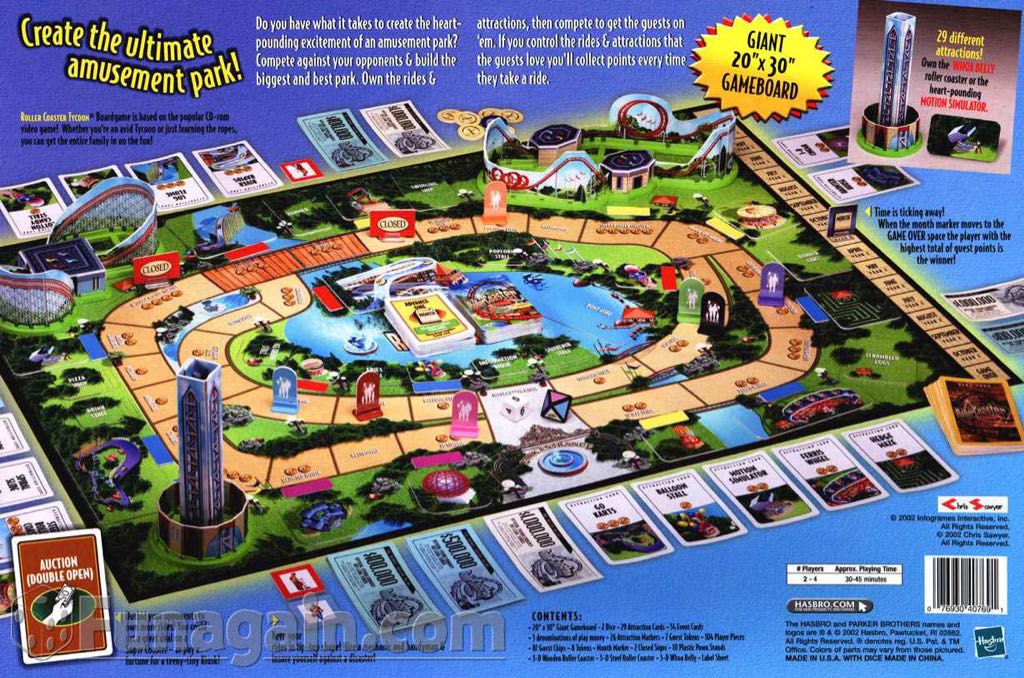 Roller Coaster Tycoon  (4) board game collectible [Barcode 076930407691] - Main Image 2