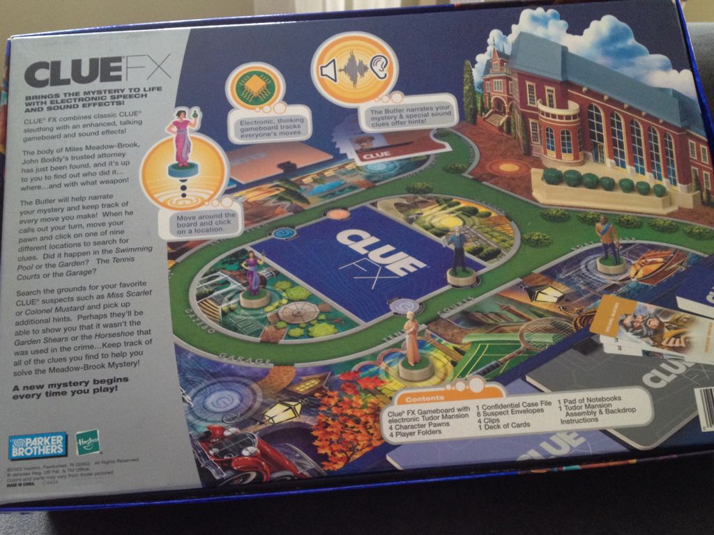 Clue Fx  (2-4) board game collectible [Barcode 076930409374] - Main Image 2